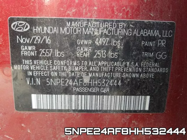 5NPE24AF8HH532444 фото 2