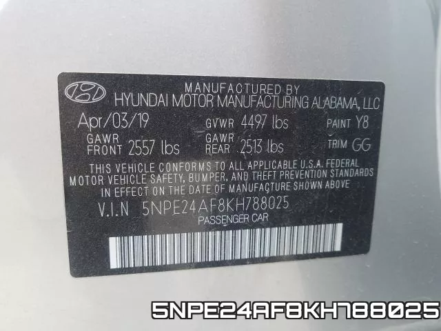 5NPE24AF8KH788025 фото 2
