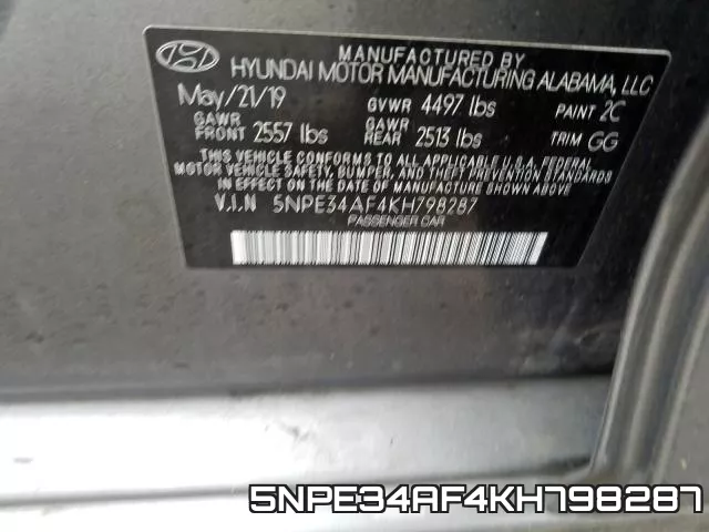 5NPE34AF4KH798287 фото 2