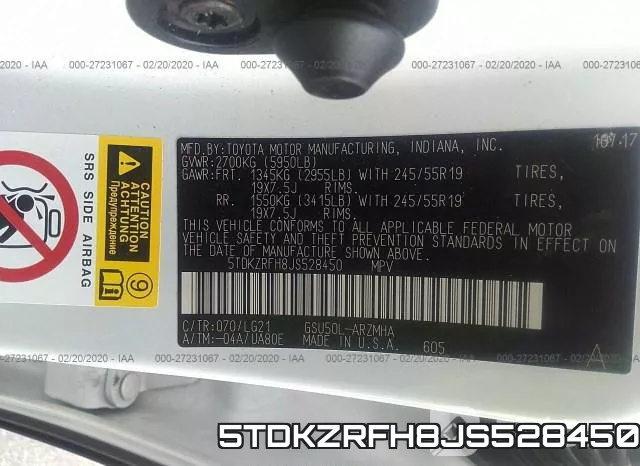 5TDKZRFH8JS528450 фото 10