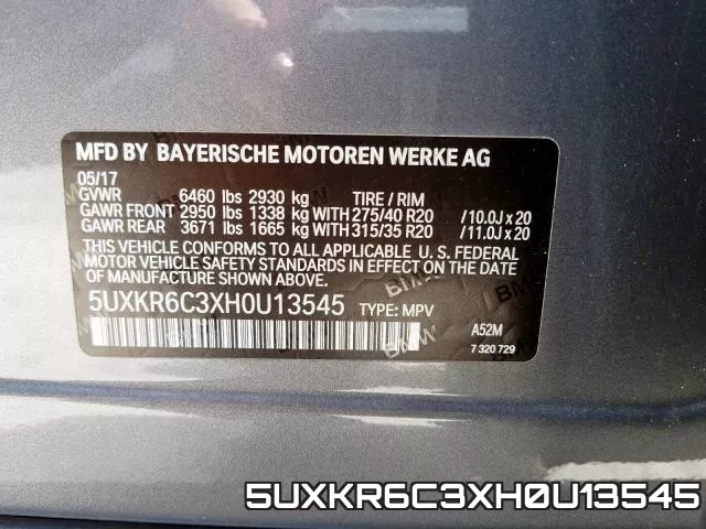 5UXKR6C3XH0U13545 фото 2