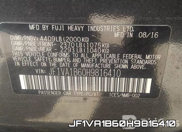 JF1VA1B60H9816410 фото 10