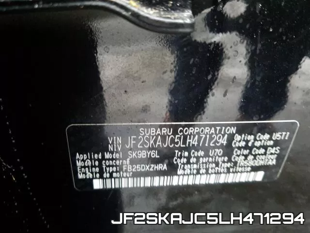 JF2SKAJC5LH471294 фото 2