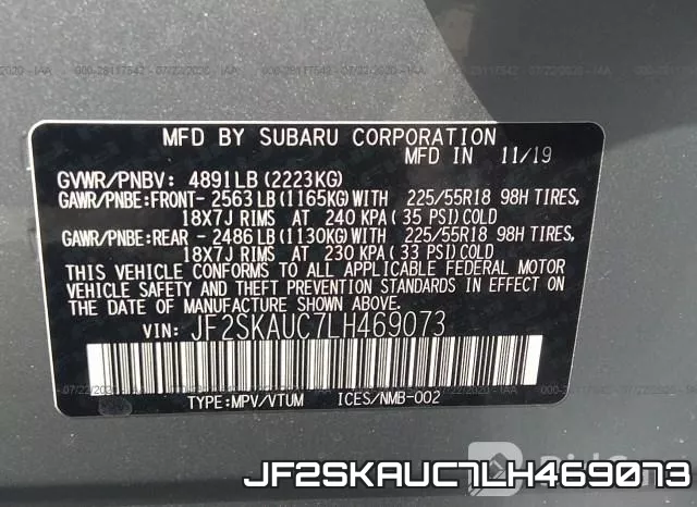 JF2SKAUC7LH469073 фото 10