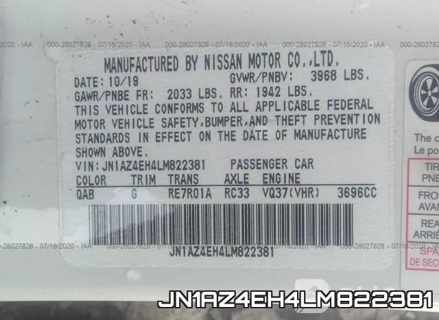 JN1AZ4EH4LM822381 фото 10