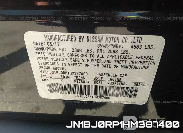 JN1BJ0RP1HM387400 фото 10