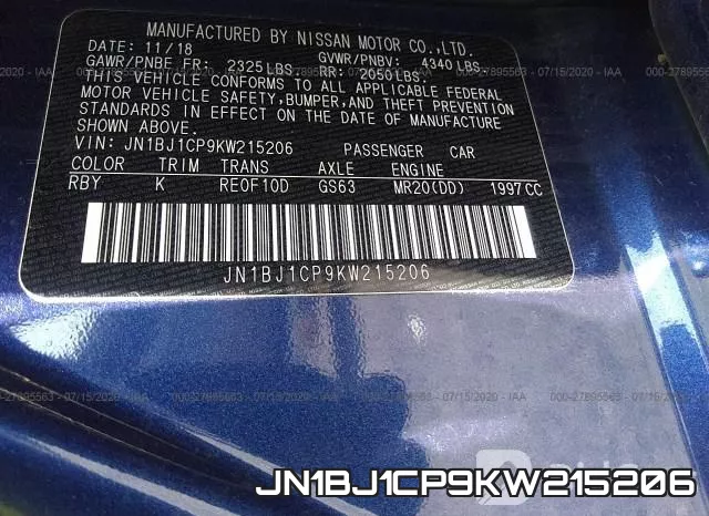 JN1BJ1CP9KW215206 фото 10