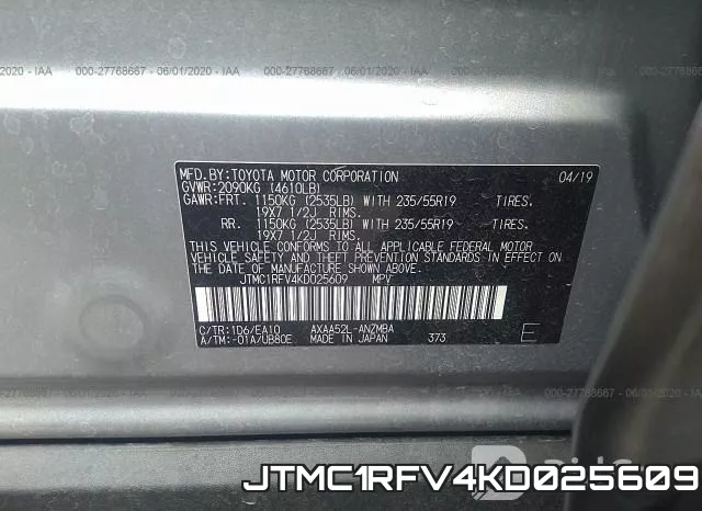 JTMC1RFV4KD025609 фото 10