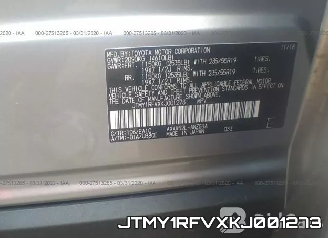 JTMY1RFVXKJ001273 фото 10