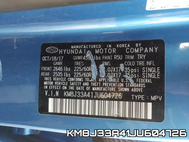 KM8J33A41JU604726 фото 2