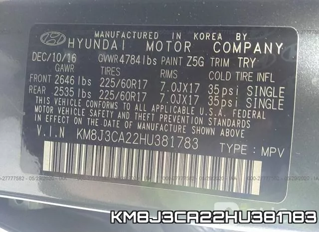 KM8J3CA22HU381783 фото 10