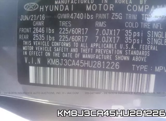 KM8J3CA45HU281226 фото 10