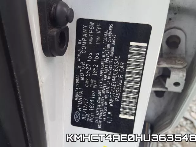 KMHCT4AE0HU363548 фото 2