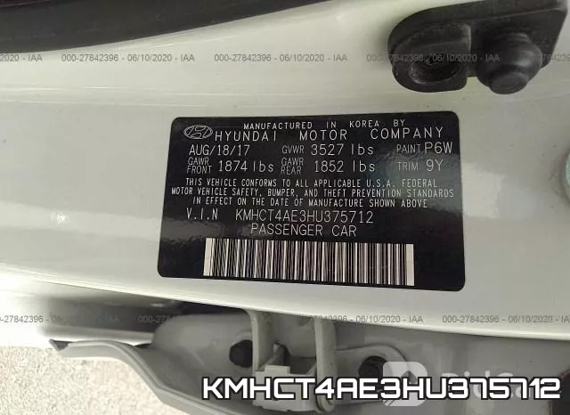 KMHCT4AE3HU375712 фото 10