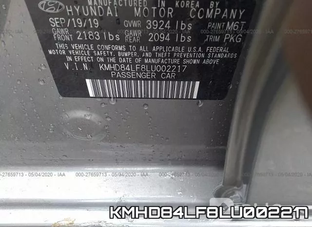 KMHD84LF8LU002217 фото 10