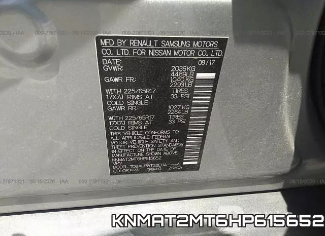 KNMAT2MT6HP615652 фото 10