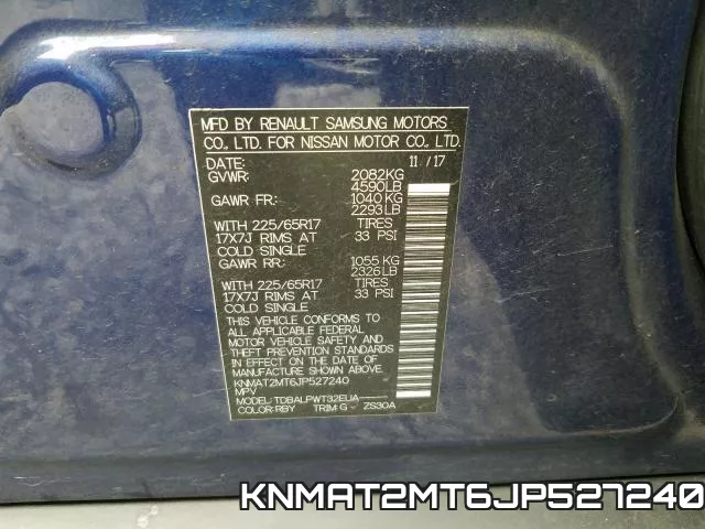 KNMAT2MT6JP527240 фото 2