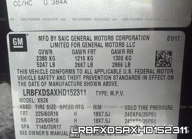 LRBFXDSAXHD152311 фото 10