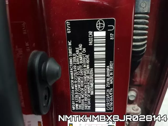 NMTKHMBX8JR028144 фото 2