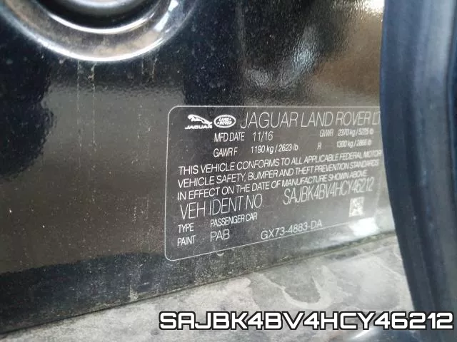 SAJBK4BV4HCY46212 фото 2