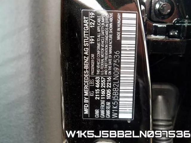 W1K5J5BB2LN097536 фото 2