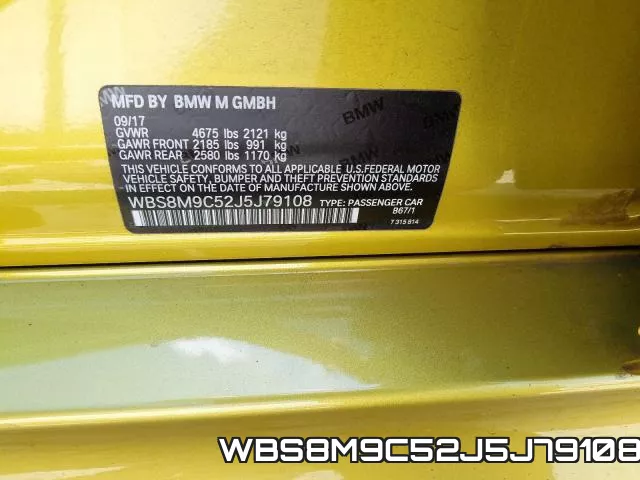 WBS8M9C52J5J79108 фото 2