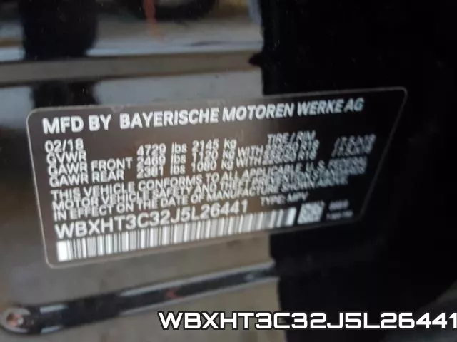 WBXHT3C32J5L26441 фото 2