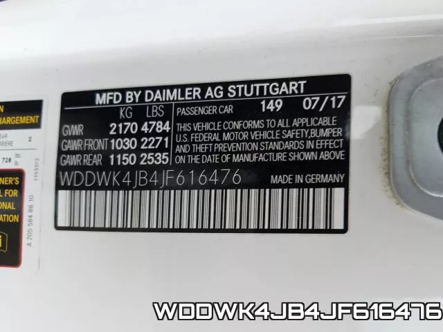 WDDWK4JB4JF616476 фото 2