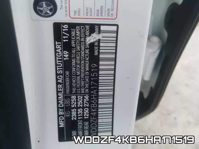 WDDZF4KB6HA171519 фото 2