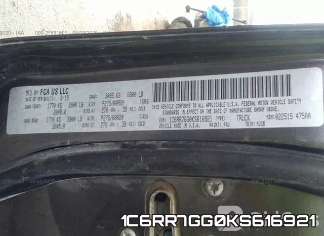 1C6RR7GG0KS616921 фото 10