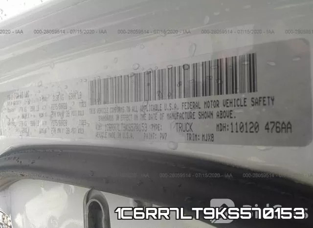 1C6RR7LT9KS570153 фото 10