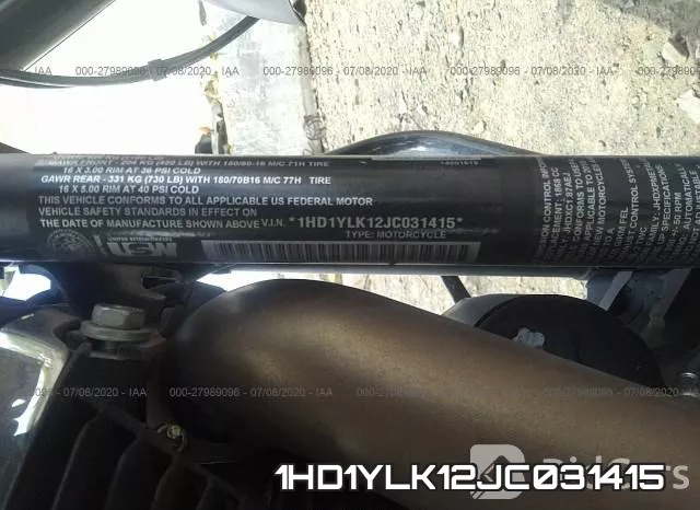 1HD1YLK12JC031415 фото 2