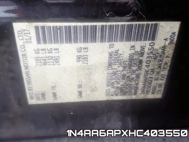 1N4AA6APXHC403550 фото 2