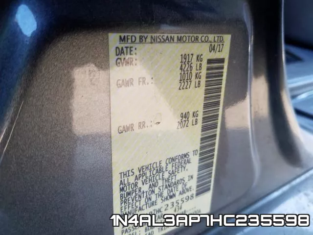 1N4AL3AP7HC235598 фото 2