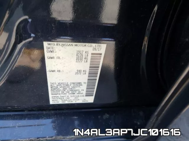 1N4AL3AP7JC101616 фото 2