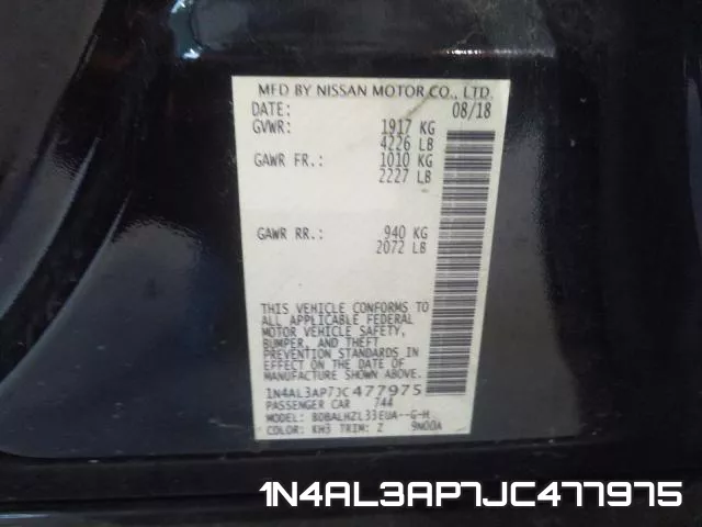 1N4AL3AP7JC477975 фото 2