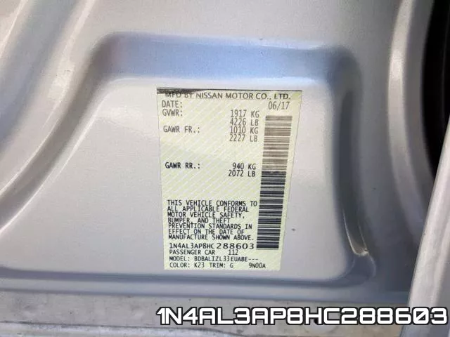 1N4AL3AP8HC288603 фото 2