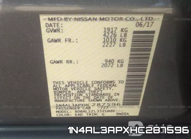 1N4AL3APXHC287596 фото 10