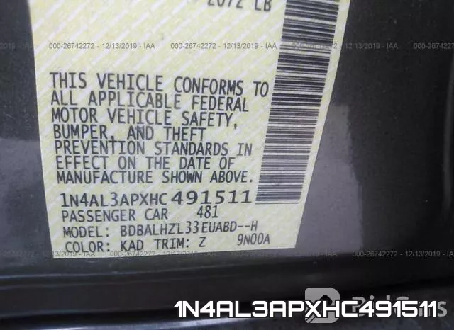 1N4AL3APXHC491511 фото 10