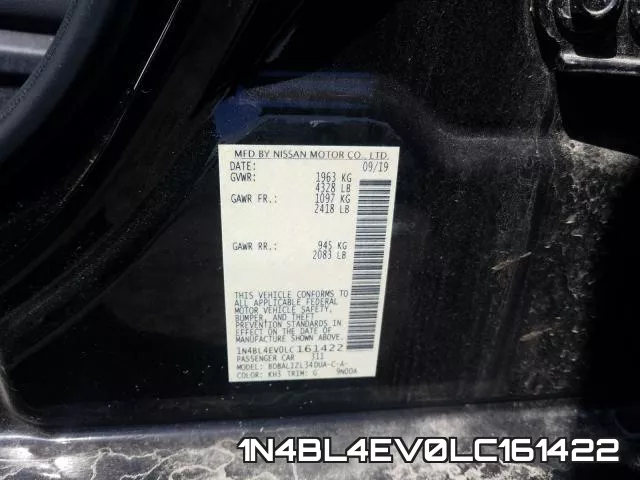 1N4BL4EV0LC161422 фото 2