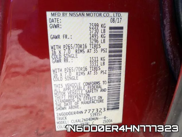 1N6DD0ER4HN777323 фото 2