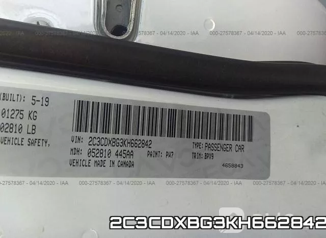 2C3CDXBG3KH662842 фото 10