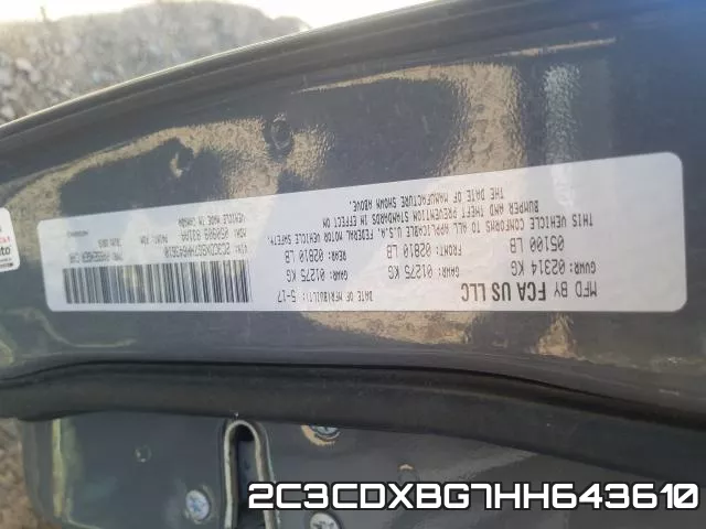 2C3CDXBG7HH643610 фото 2