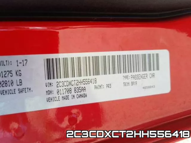 2C3CDXCT2HH556418 фото 2