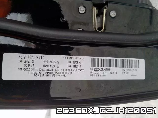 2C3CDXJG2JH120051 фото 2