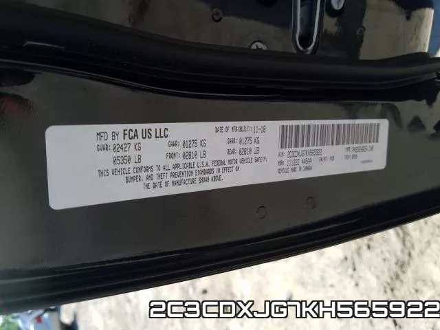 2C3CDXJG7KH565922 фото 2