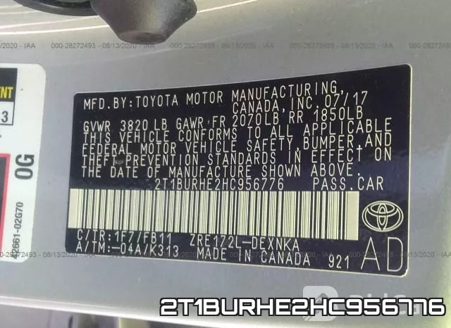 2T1BURHE2HC956776 фото 10