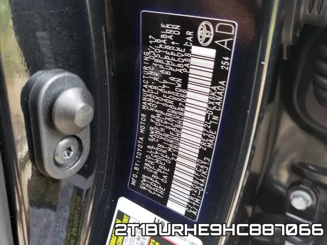 2T1BURHE9HC887066 фото 2