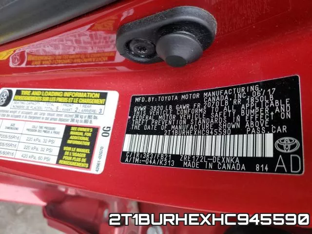 2T1BURHEXHC945590 фото 2