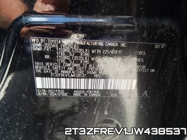 2T3ZFREV1JW438537 фото 2